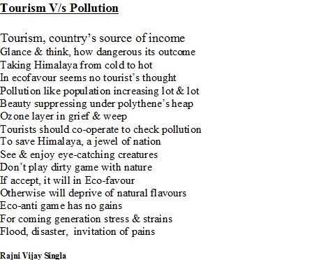 Water Pollution Poems 7
